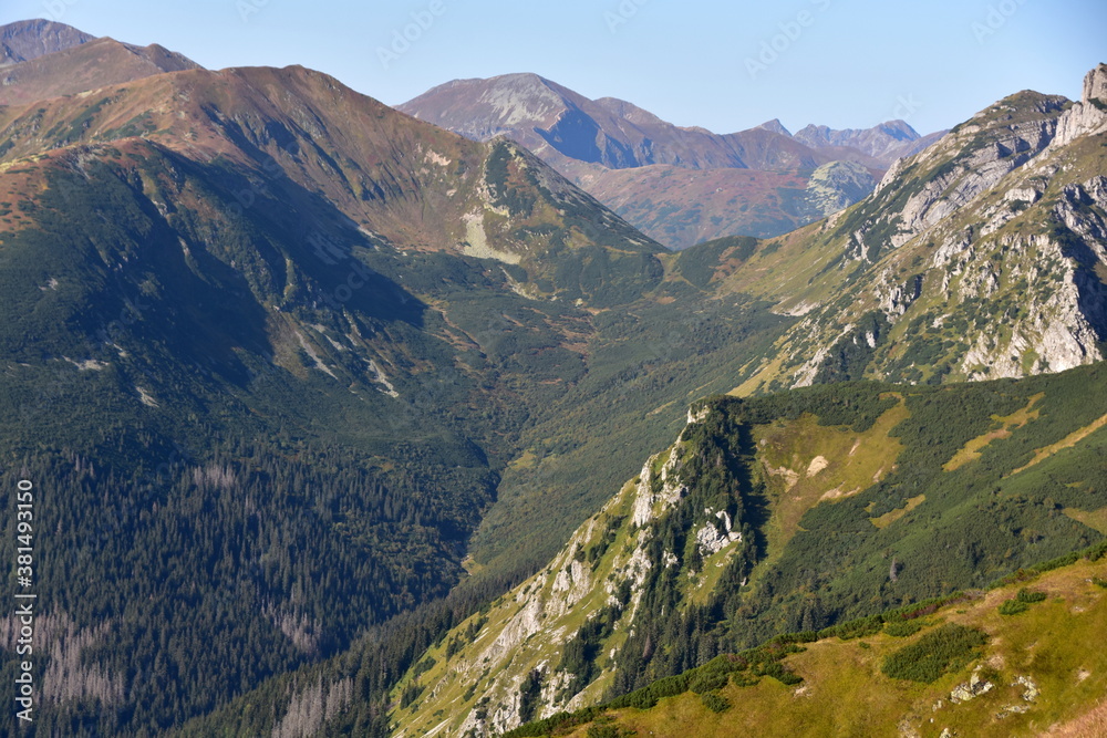 Cicha Dolina Tatry Słowackie, Tatry Zachodnie jesiennie Cicha Dolina Tatry Słowackie, Tatry Zachodnie jesiennie