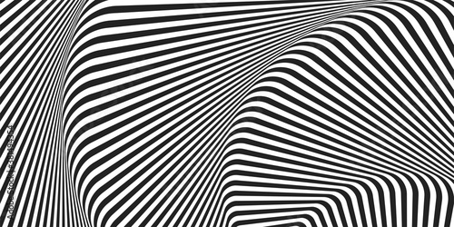 Geometric classic with diagonal black and white stripe line background