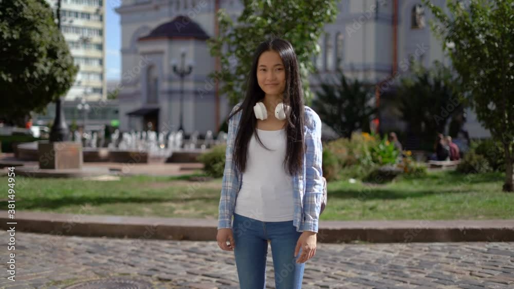 portrait of calm confident young student woman. 4Л portrait of calm confident young student woman. 4Л