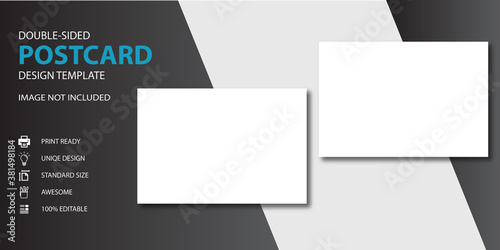 Professional postcard mockup template