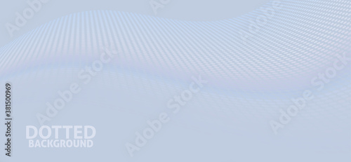 Pale tint of blue background with subtle translucent dotted wave