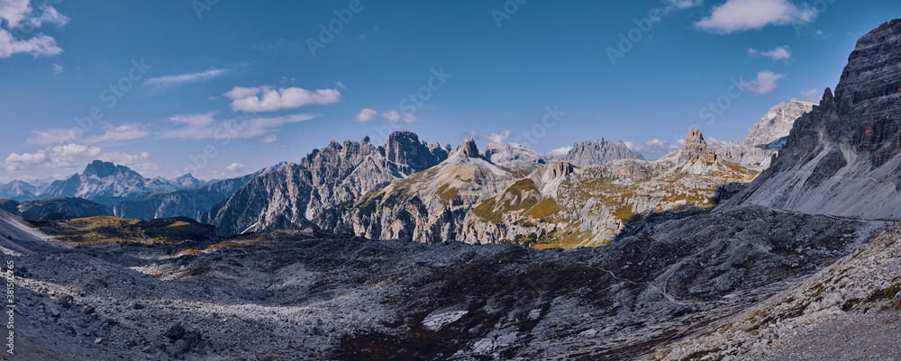 Landscape at The Three Peaks Of Lavaredo in Italy