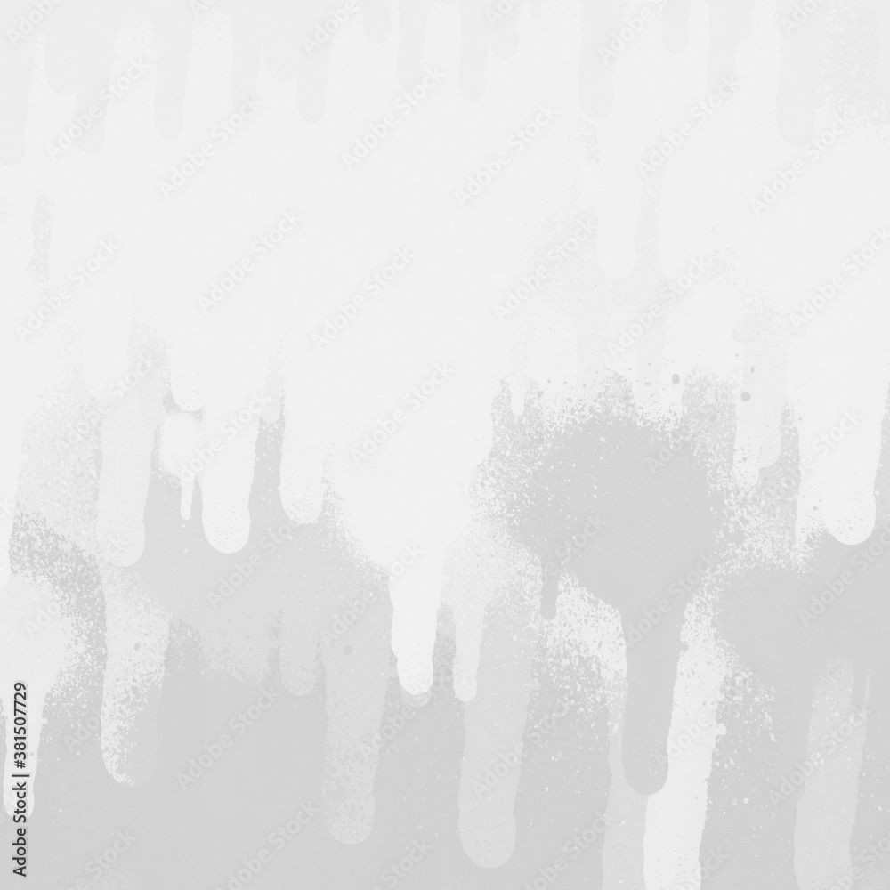 Obraz premium White spray paint ink texture. Graffiti painting on the wall. Street art and vandalism. Digitally airbrushed paper background.