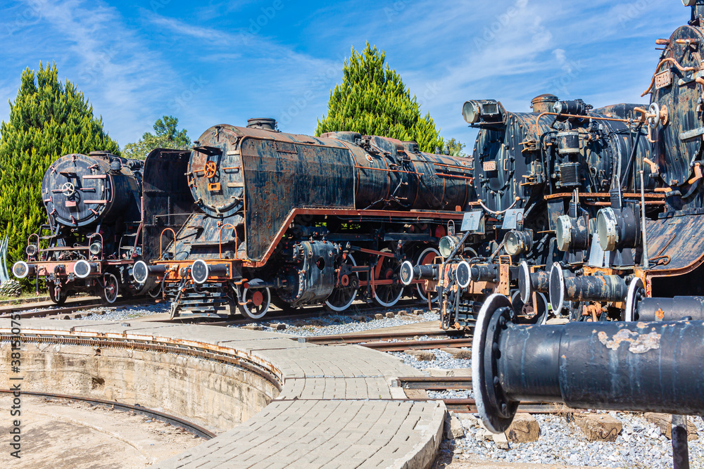 Old steam trains in Turkey