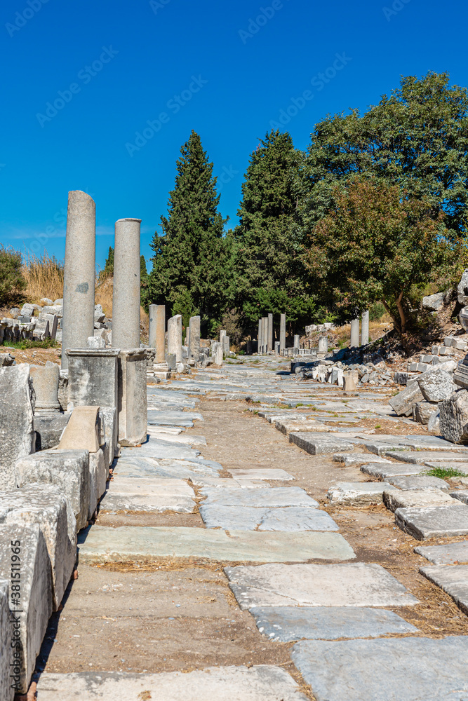 Ruins of the Greek city of Ephesus in Turkey