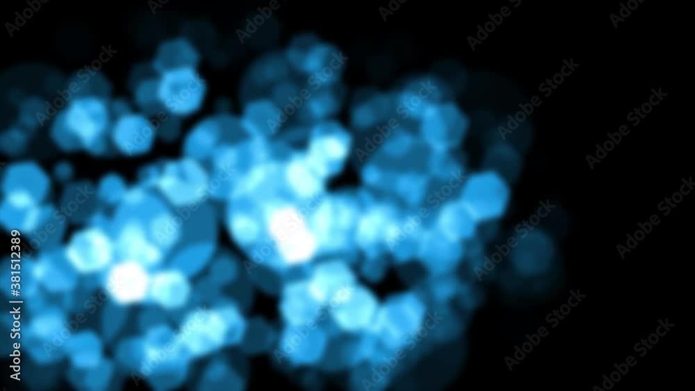 Vidéo bokeh ou flou d'arrière plan fond cercles particules lumière colorées