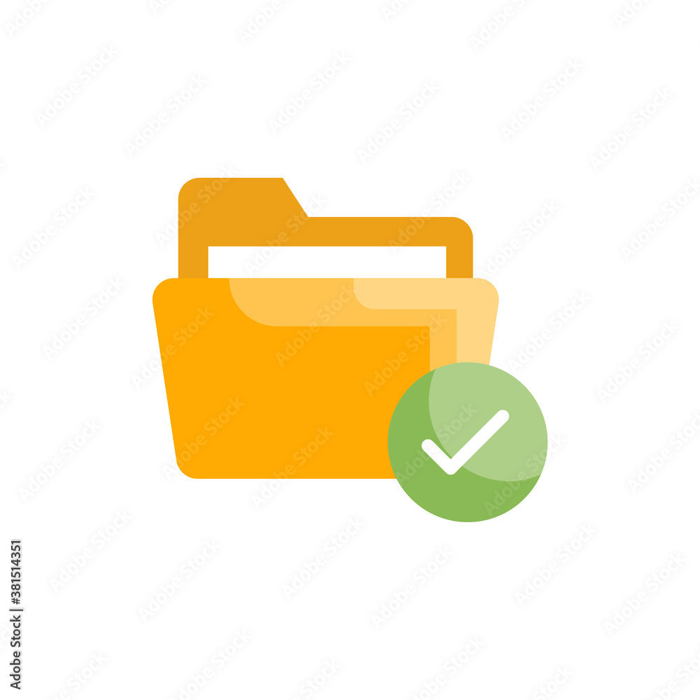 File Access Flat Icon Style Illustration. File Access Flat Icon Style Illustration.