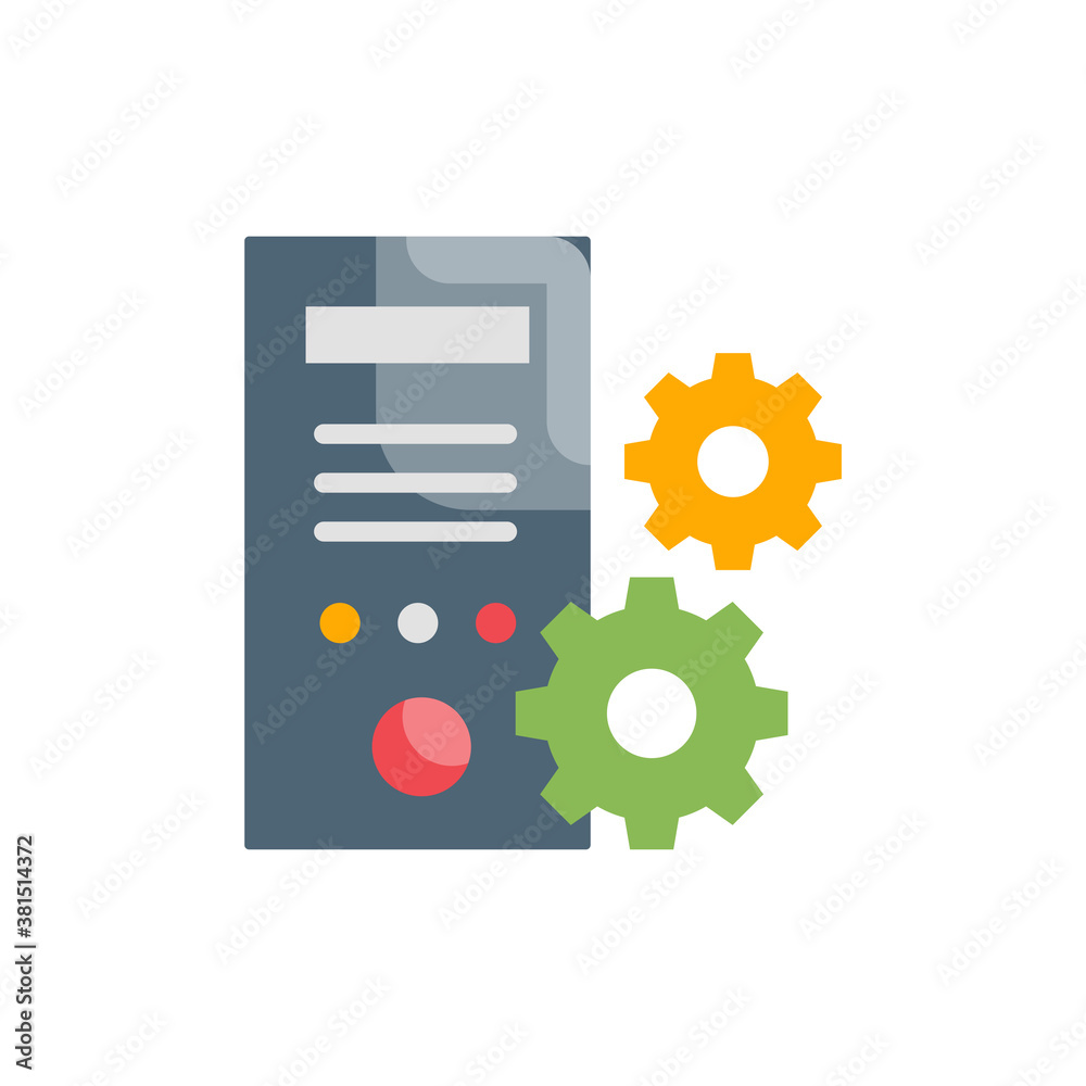 System Preferences Flat Icon Style Illustration. System Preferences Flat Icon Style Illustration.