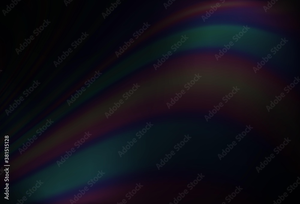 Dark BLUE vector background with lava shapes. Dark BLUE vector background with lava shapes.