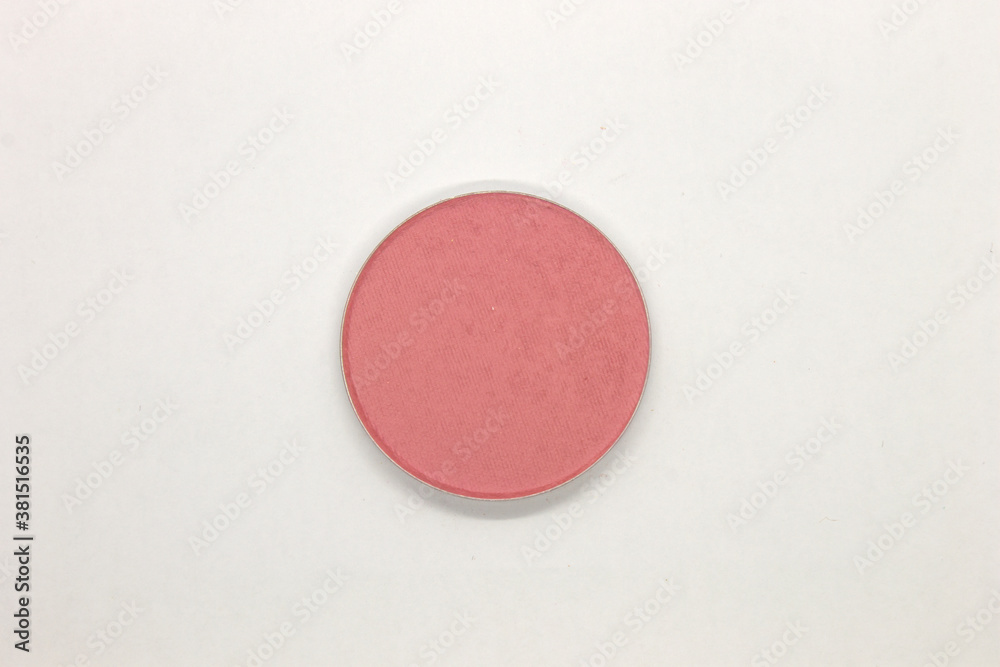 Coral face blusher isolated on a White background Coral face blusher isolated on a White background