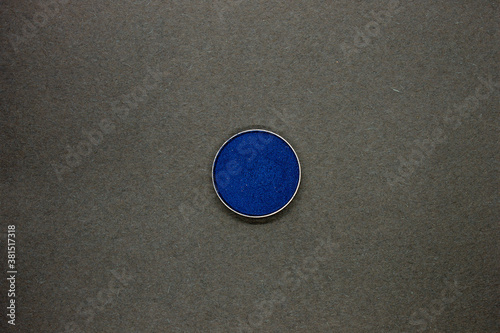 Royal Blue Eyeshadow isolated on a Black background