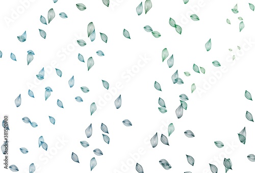 Light Blue, Green vector sketch background.