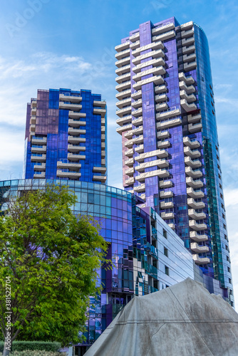 Docklands is a modern harbour development dominated by high-rises and popular for its shopping and waterside dining. photo