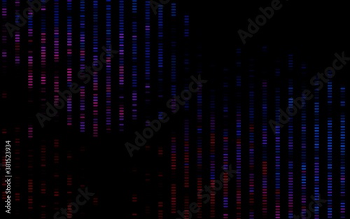 Dark Blue, Red vector background with straight lines. Lines on blurred abstract background with gradient. Backdrop for TV commercials.