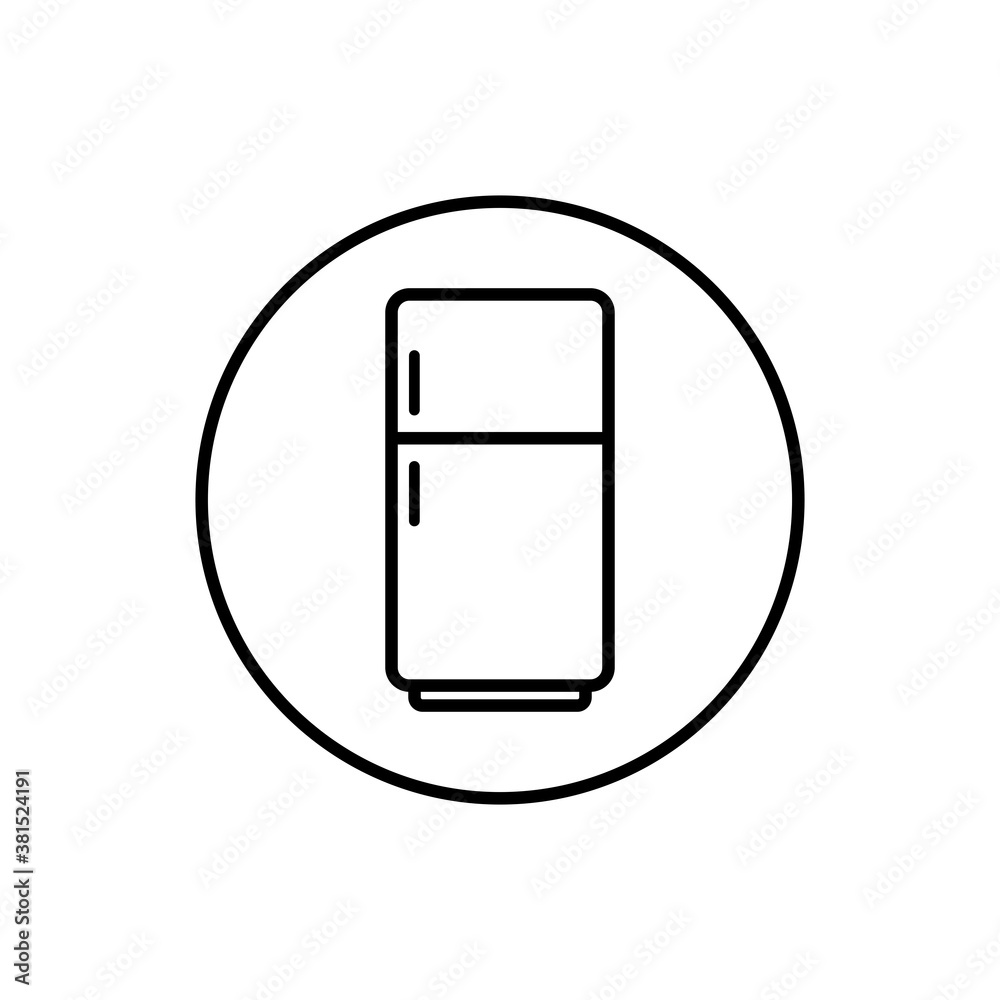 refrigerator flat icon vector illustration refrigerator flat icon vector illustration