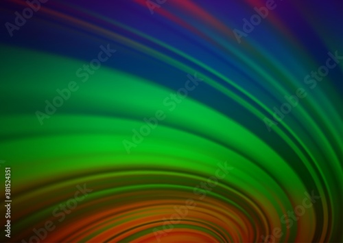 Dark Multicolor, Rainbow vector abstract blurred background. A vague abstract illustration with gradient. A completely new design for your business.
