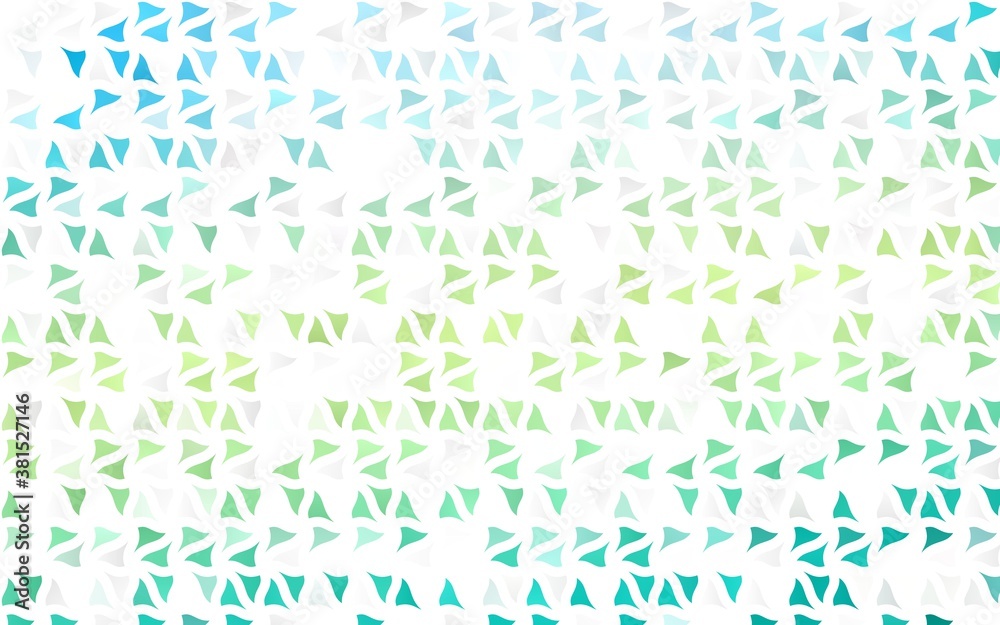 Light Green, Yellow vector background with triangles. Decorative design in abstract style with triangles. Smart design for your business advert.