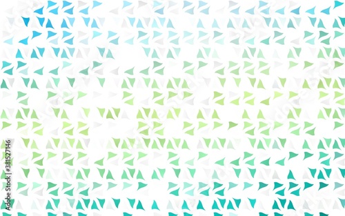 Light Green  Yellow vector background with triangles. Decorative design in abstract style with triangles. Smart design for your business advert.