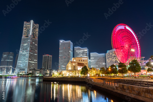 横浜 みなとみらいの夜景