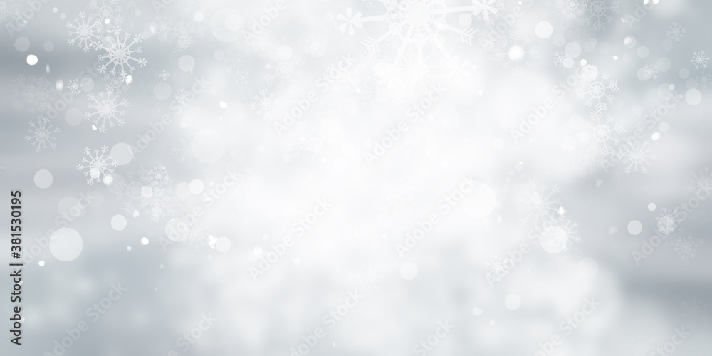 white and gray snow blur abstract background