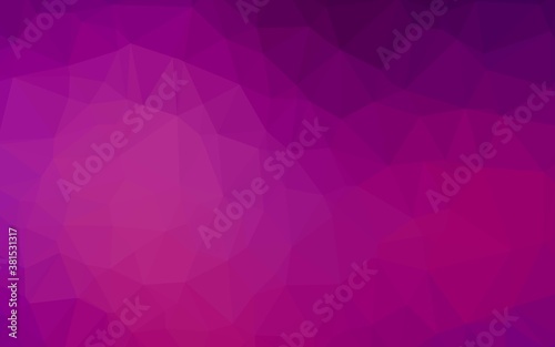 Light Purple vector triangle mosaic texture. A completely new color illustration in a vague style. Template for your brand book.