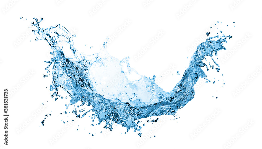 Water splash on white Water splash on white