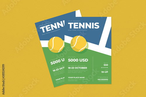 Tennis Tournament Flyer Template