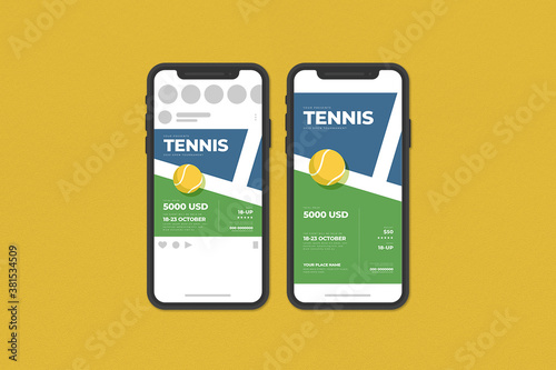 Tennis Tournament Social Media Template