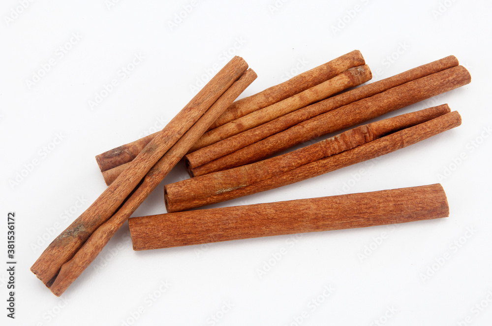 cinnamon sticks isolated on white cinnamon sticks isolated on white