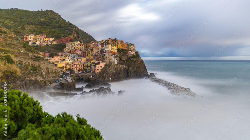 Manarola in the Cinque Terre in Italy 