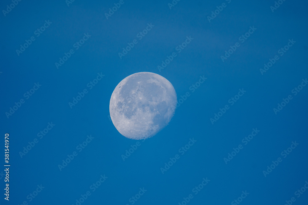 A piture of moon in the blue sky. Vancouver BC Canada
A piture of moon in the blue sky. Vancouver BC Canada