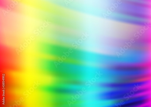 Light Multicolor  Rainbow vector bokeh and colorful pattern. Modern geometrical abstract illustration with gradient. A completely new template for your design.