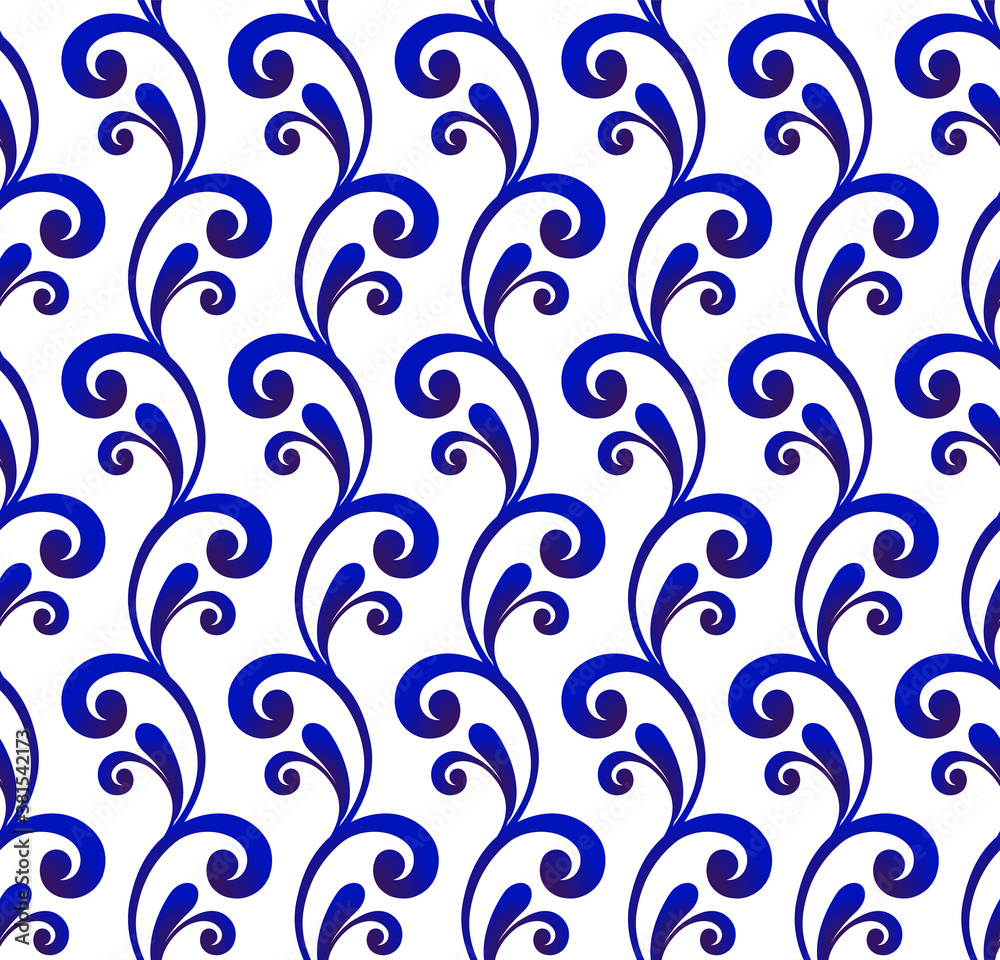 blue and white floral Chinese pattern blue and white floral Chinese pattern