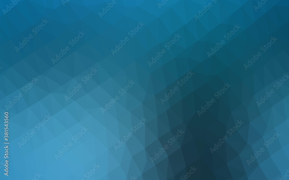 Light BLUE vector polygonal template. Colorful abstract illustration with gradient. Template for your brand book.