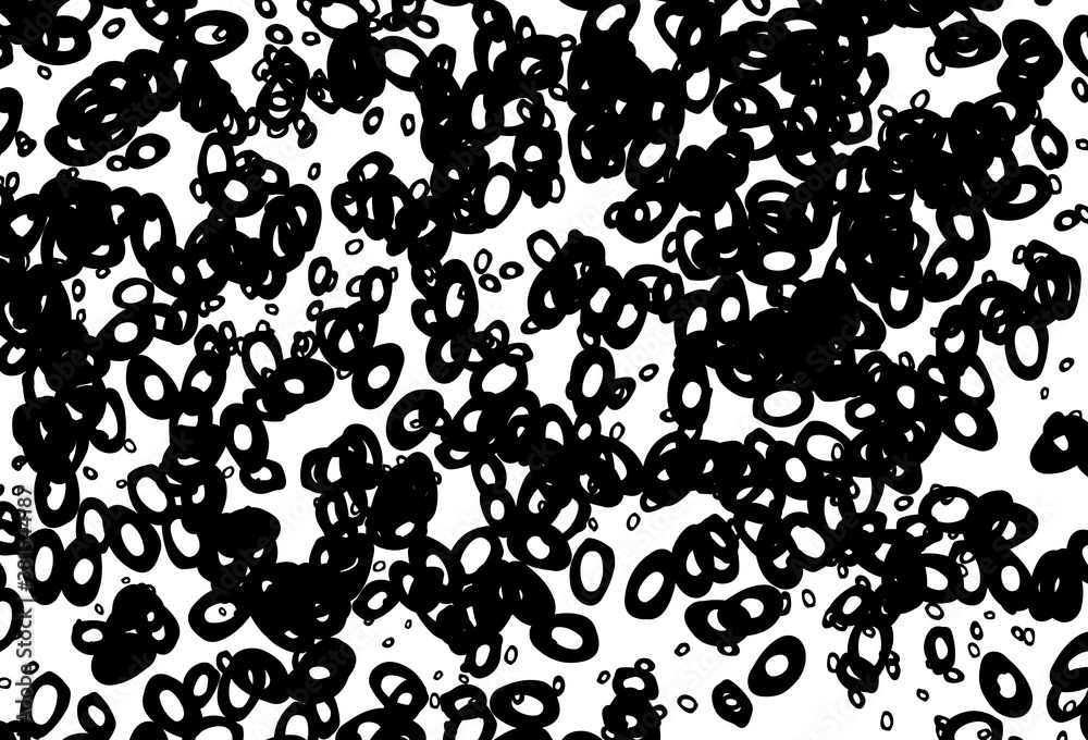 Black and white vector template with circles. Black and white vector template with circles.