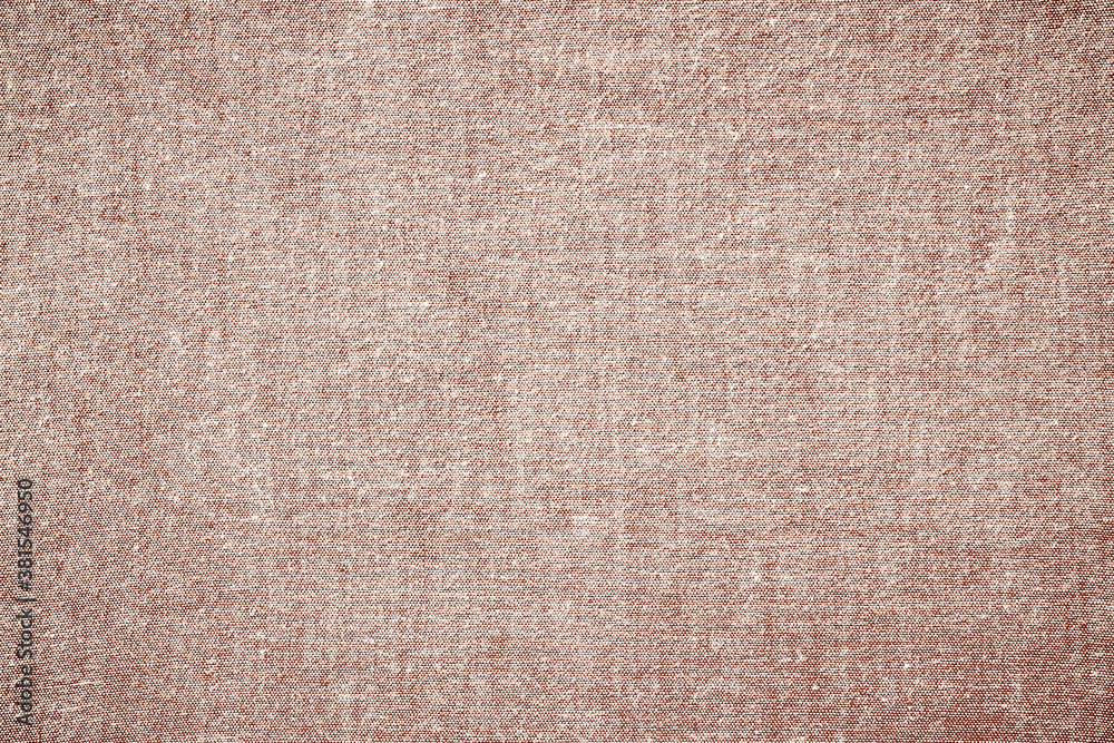 Close up beige linen fabric texture background