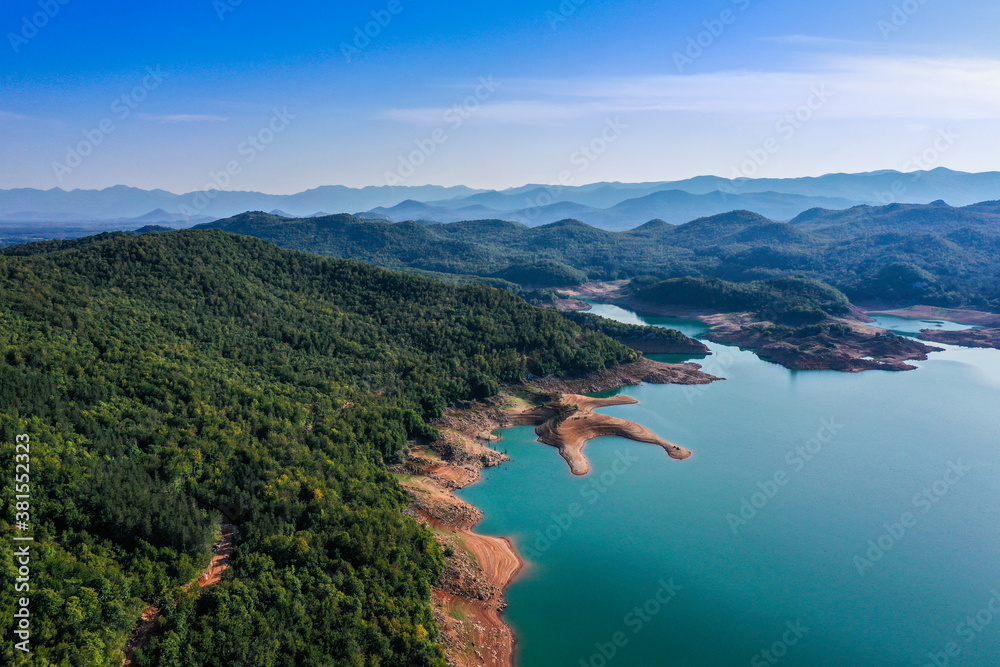 Kruščica lake is the accumulation lake that was built by damming Lika river. It has eighty-meter-high dam and on the bottom of the lake in its depths lies a sunken village and the church of St. Eliah Kruščica lake is the accumulation lake that was built by damming Lika river. It has eighty-meter-high dam and on the bottom of the lake in its depths lies a sunken village and the church of St. Eliah