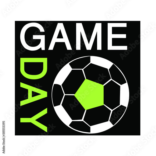 Vector Illustration Of Game Day Football