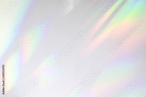 Tableau sur toile Blurred rainbow light refraction texture overlay effect for photo and mockups