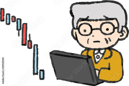 Old man losing money on investment