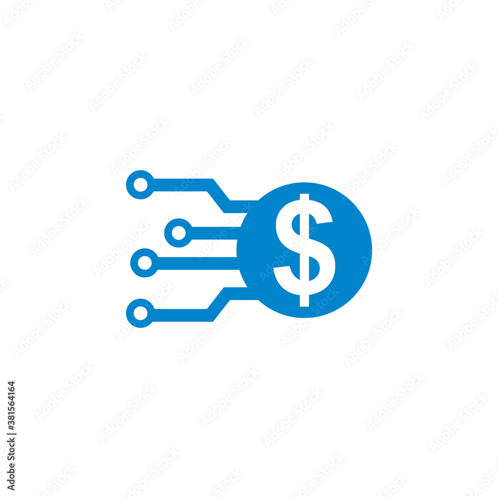 Digital Money Vector , Technology Logo Digital Money Vector , Technology Logo