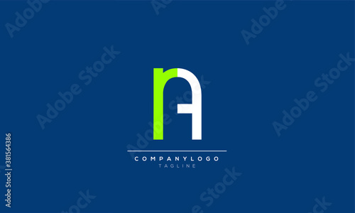 NRF Abstract initial monogram letter alphabet logo design photo