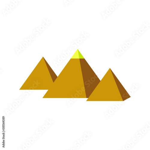 illustration vector graphic of pyramid logo or icon