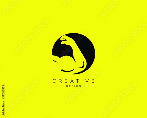Letter O Logo With barbell | Fitness Gym logo | Vector logo design
