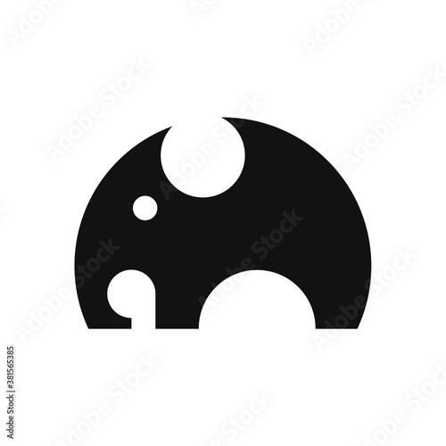 illustration vector graphic of unique elephant logo or icon