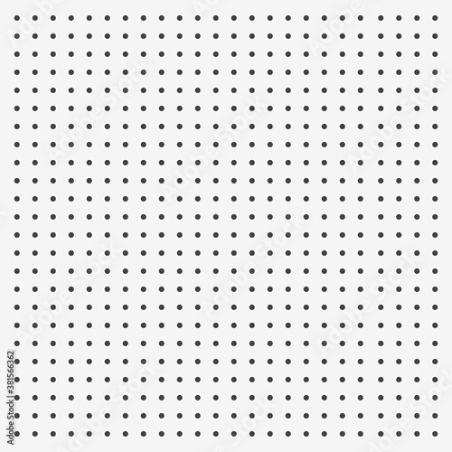 Peg board perforated texture background material with round holes pattern board vector illustration. Wall structure for working tools.