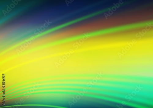 Dark Blue  Yellow vector blurred shine abstract template. Shining colorful illustration in a Brand new style. The template can be used for your brand book.