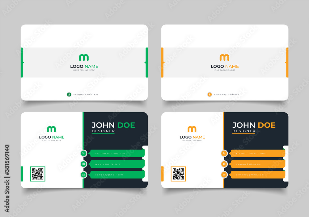 creative modern name card and business card	

