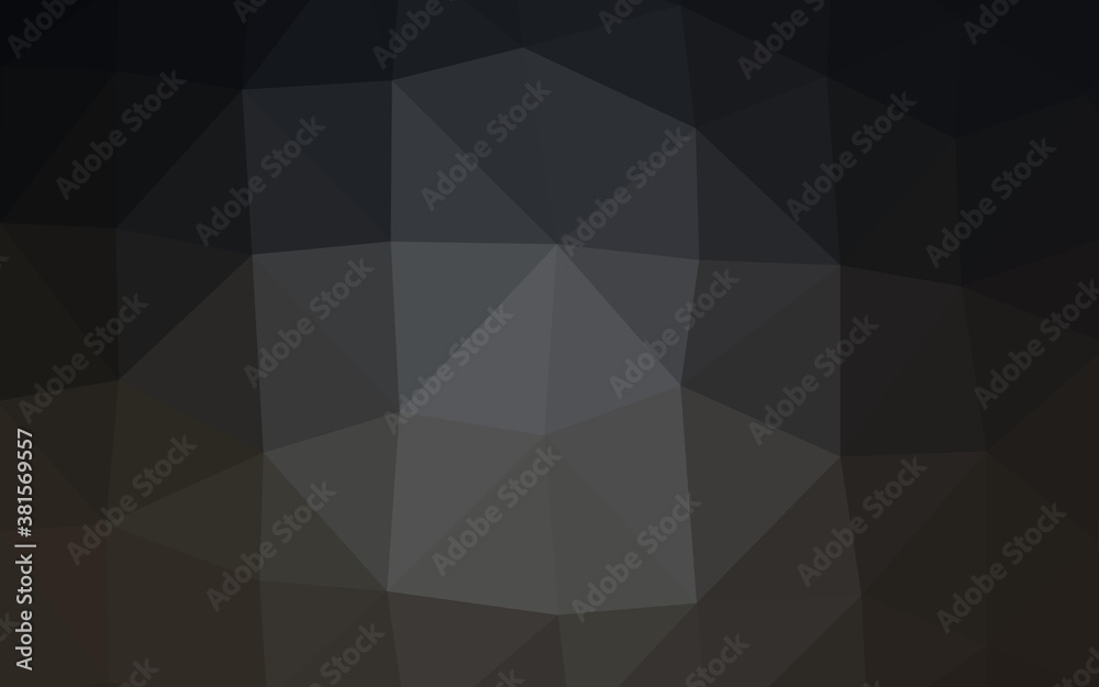 Dark Black vector triangle mosaic cover. A completely new color illustration in a vague style. Elegant pattern for a brand book. Dark Black vector triangle mosaic cover. A completely new color illustration in a vague style. Elegant pattern for a brand book.