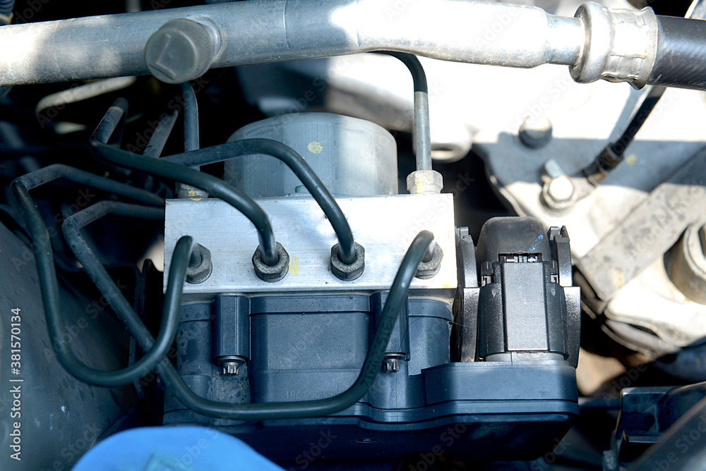 Fototapeta premium Detail of engine car